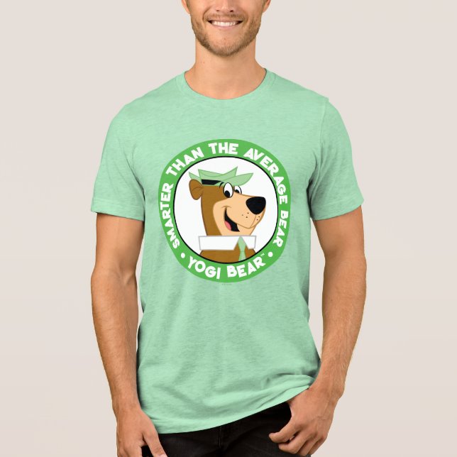 Camiseta Triblenda Retrato sonriente del oso de Yogi (Anverso)