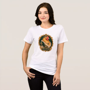 Camiseta Triblenda Retrato vintage de gallina Duchess Buff Orpington
