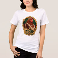 Retrato vintage de gallina Rhode Island Red Lady