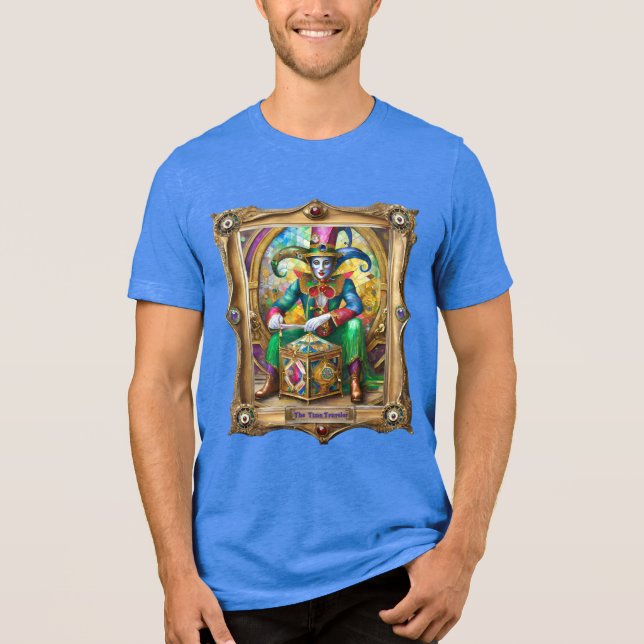Camiseta Triblenda Retratos de Mardi Gras Realm - El viajero del tiem (Anverso)
