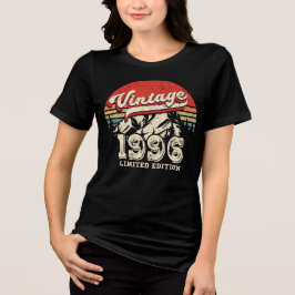 Camiseta Triblenda Retro 1996 Birthday Vintage 30th Outdoorsy Bday