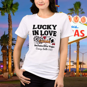 Camiseta Triblenda Retro Afortunada Enamorada Vegas Despedida de Solt