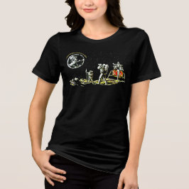 Camiseta Triblenda Retro Alunizaje - Astronauta Sci-Fi Vintage