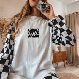 Camiseta Triblenda Retro bike Girl Irony black