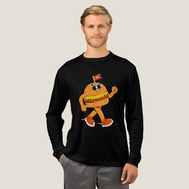 Camiseta Triblenda Retro Burger (Anverso Completo)