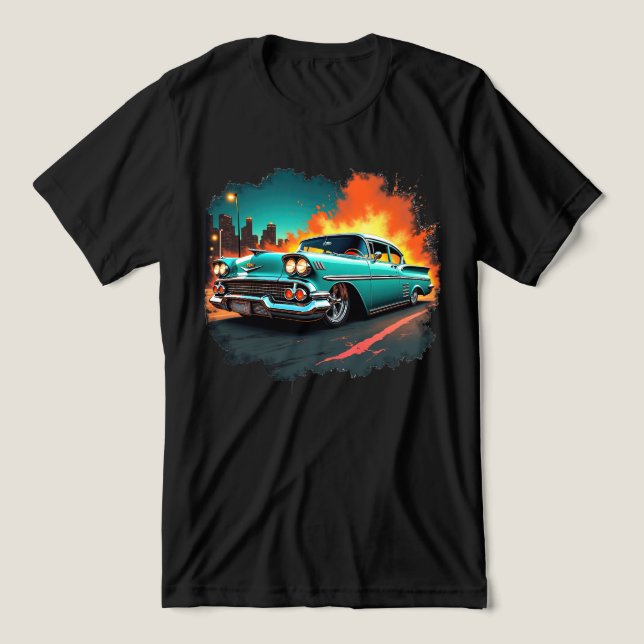 Camiseta Triblenda Retro Chevy (Diseño delantero )