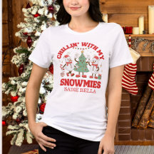 Retro Chillin' Con Mis Muñecos de Nieve Navidad