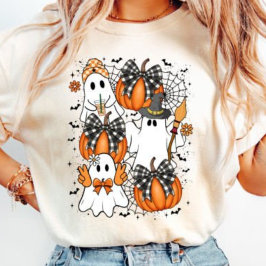 Camiseta Triblenda Retro Coquette Ghost Halloween