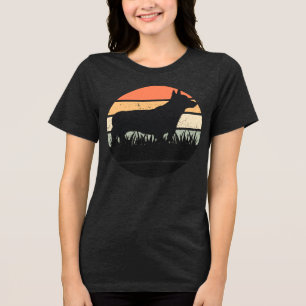 Camiseta Triblenda Retro Corgi Sunset