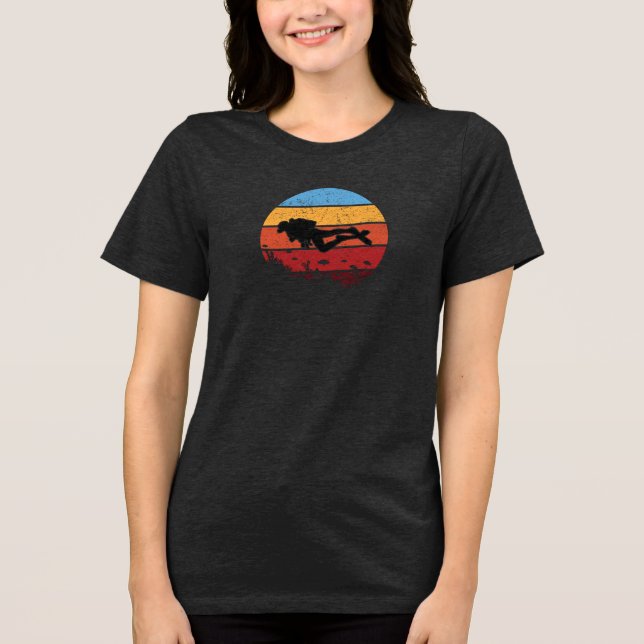 Camiseta Triblenda Retro de buceo (Anverso)