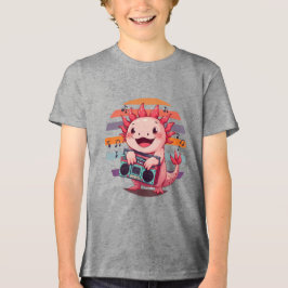 Camiseta Triblenda Retro de radio Axolotl