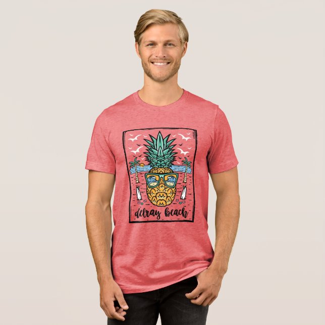 Camiseta Triblenda Retro Delray Beach (Anverso Completa)