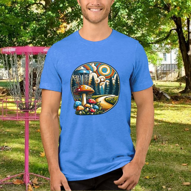Camiseta Triblenda Retro Disk Golf Psychedelic Ai Art (Subido por el creador)