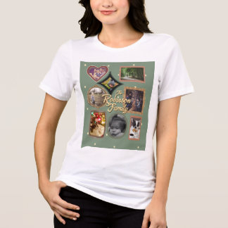Camiseta Triblenda Retro Family 8 Photo Collage CUSTOM