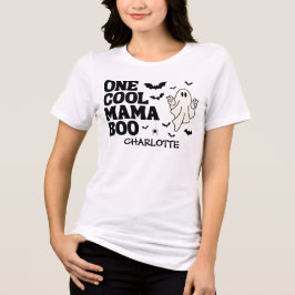 Camiseta Triblenda Retro Ghost Un Halloween Mamá 1er Cumpleaños