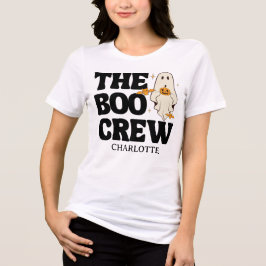 Camiseta Triblenda Retro La Tripulación De Boo Tocó Halloween