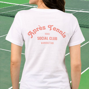 Camiseta Triblenda Retro Rosa Après Tennis Social Club Personalizado