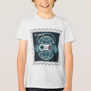 CAMISETA TRIBLENDA RETRO STAMP DEL CONTROLADOR DE JUEGOS