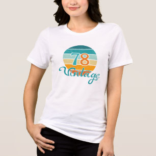 Camiseta Triblenda Retro Sunset 78 Vintage Distressed