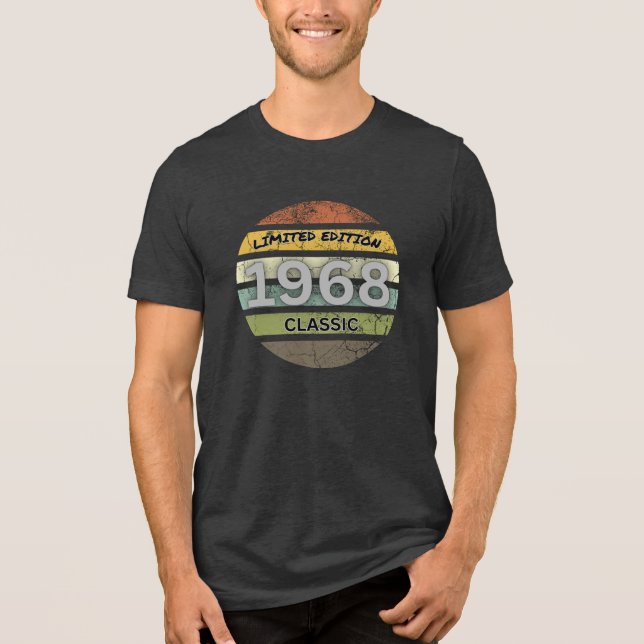 CAMISETA TRIBLENDA RETRO T-SHIRT LIMITED EDITION 1968 (Anverso)