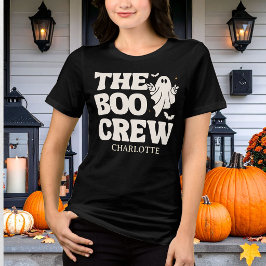 Camiseta Triblenda Retro The Boo Crew Espeluznante Halloween