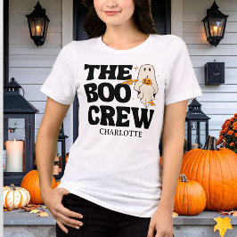 Camiseta Triblenda Retro The Boo Crew Halloween Espeluznante