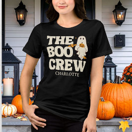 Camiseta Triblenda Retro The Boo Crew Halloween Espeluznante