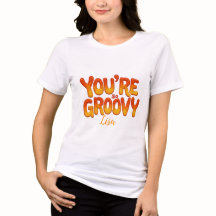 Retro You’re So Groovy Personalized Name 70s 