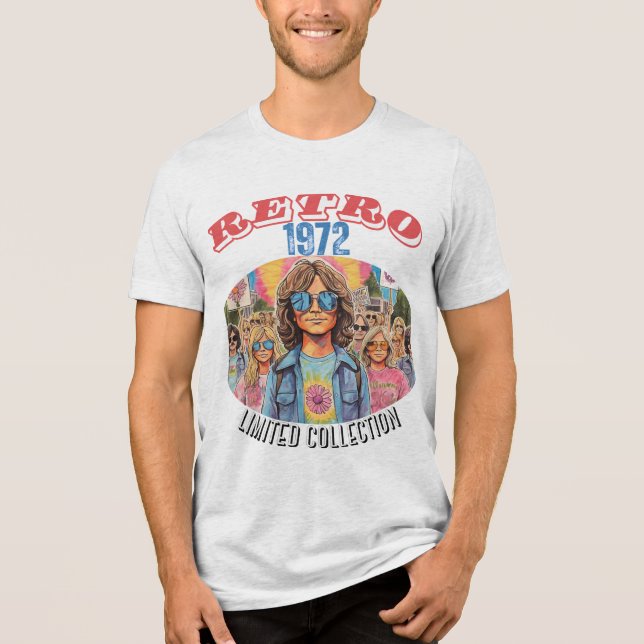 CAMISETA TRIBLENDA RETROVISIÓN RETRO - RETRO DE 1972 (RECOPILACIÓN LI (Anverso)