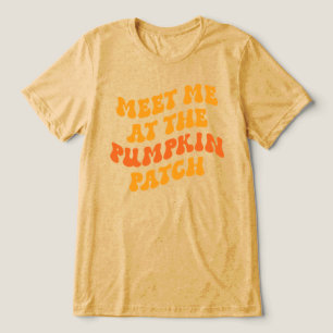 Camiseta Triblenda Reúnete conmigo en el parche de calabaza