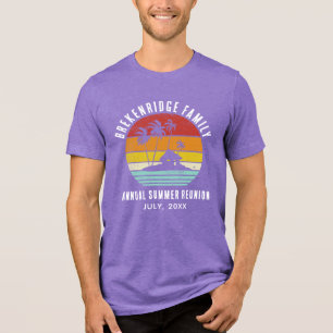 Camiseta Triblenda Reunión Familiar en Casa de Playa Vacaciones Perso