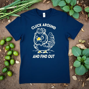 Camiseta Triblenda Revolotea y Descubre Chistoso Meme de Pollo Enojad