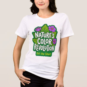 Camiseta Triblenda Revolución de Color de la Naturaleza - Captura la