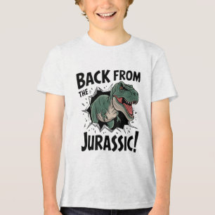 Camiseta Triblenda Rex Jurásico Desatado de Regreso del Jurásico Brea