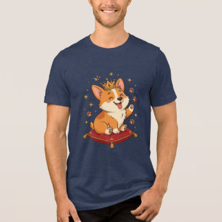 Camiseta Triblenda Rey Corgi Lindo Amante de Corgi Corona Real