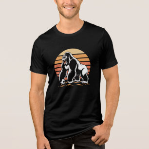 Camiseta Triblenda "Rey de la Jungla" Gorila Retro