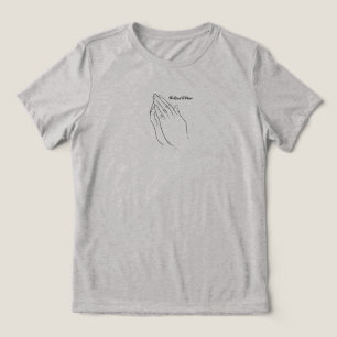 Camiseta Triblenda Rezando Las Manos En El Camino A La Paz
