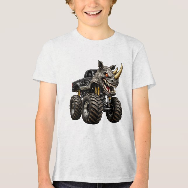 Camiseta Triblenda Rhino Monster Truck Beast (Anverso)
