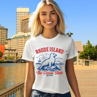 Rhode Island Ocean State Seal Design