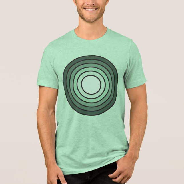 Camiseta Triblenda Rholmn (Verde Combinado) (Anverso)