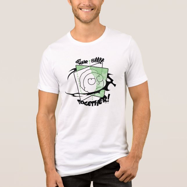 Camiseta Triblenda RICK AND MORTY™ | ¡Consigue tu S#!t Juntos! (Anverso)