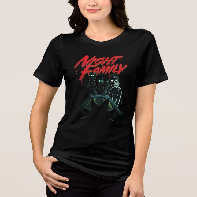 Camiseta Triblenda RICK AND MORTY™ | Familia nocturna (Anverso)