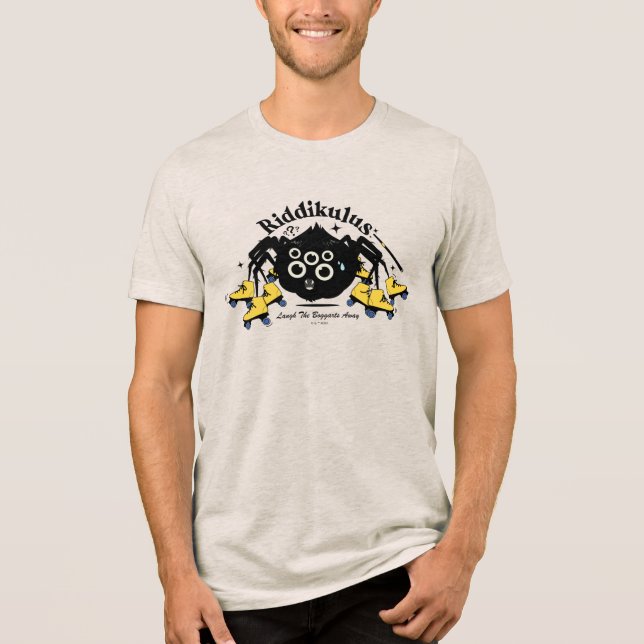 Camiseta Triblenda Riddikulus - Laugh the Boggarts Away (Anverso)