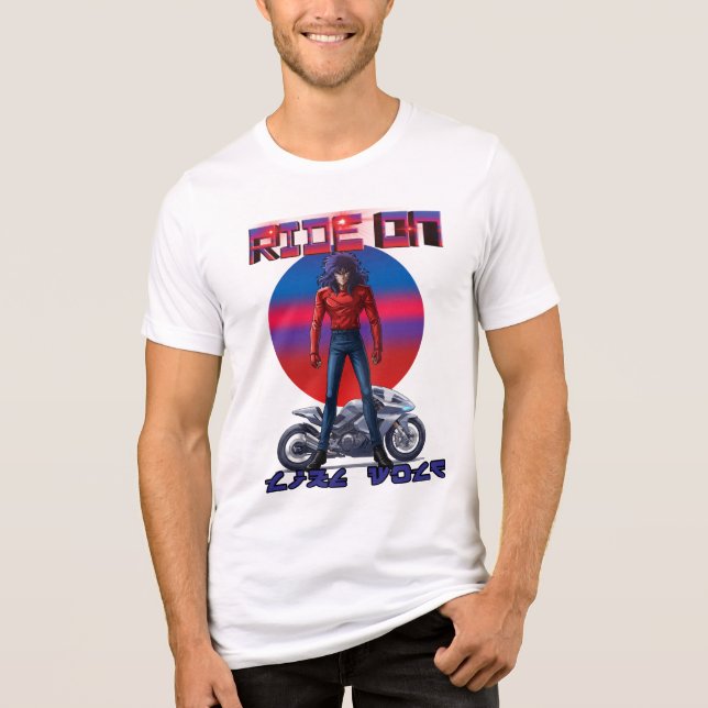 Camiseta Triblenda Ride On Like wolf  (Anverso)