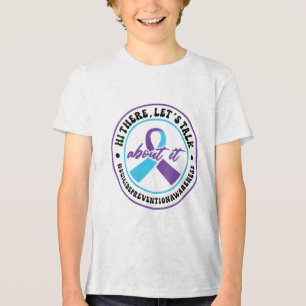 Camiseta Triblenda Riña suicida desordenada para prevenir el suicidio