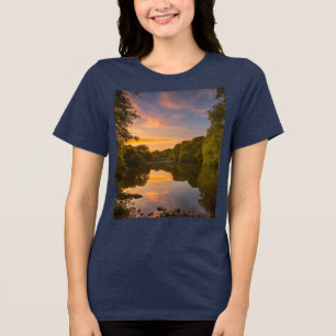 Camiseta Triblenda RIVIERE MIEL - Tri-Bl femenino elegante Bella+Canv