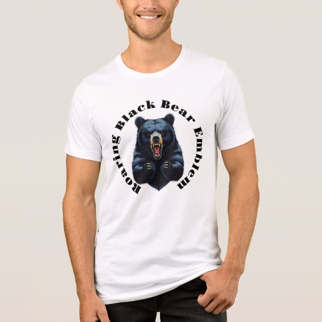 Camiseta Triblenda Roaring Black Bear Emblem (Anverso)
