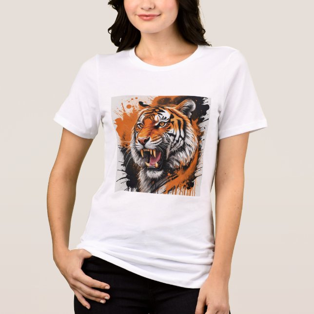 Camiseta Triblenda Roaring Tiger Hoodie (Anverso)