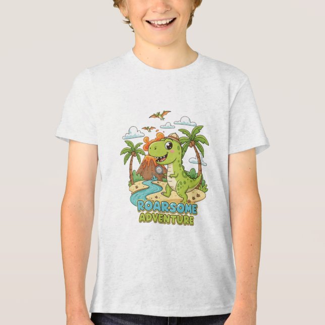 Camiseta Triblenda Roarsome Dino Adventure (Anverso)