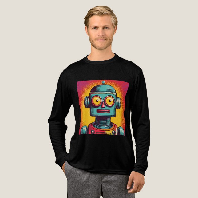 Camiseta Triblenda Robot de arte pop (Anverso Completo)